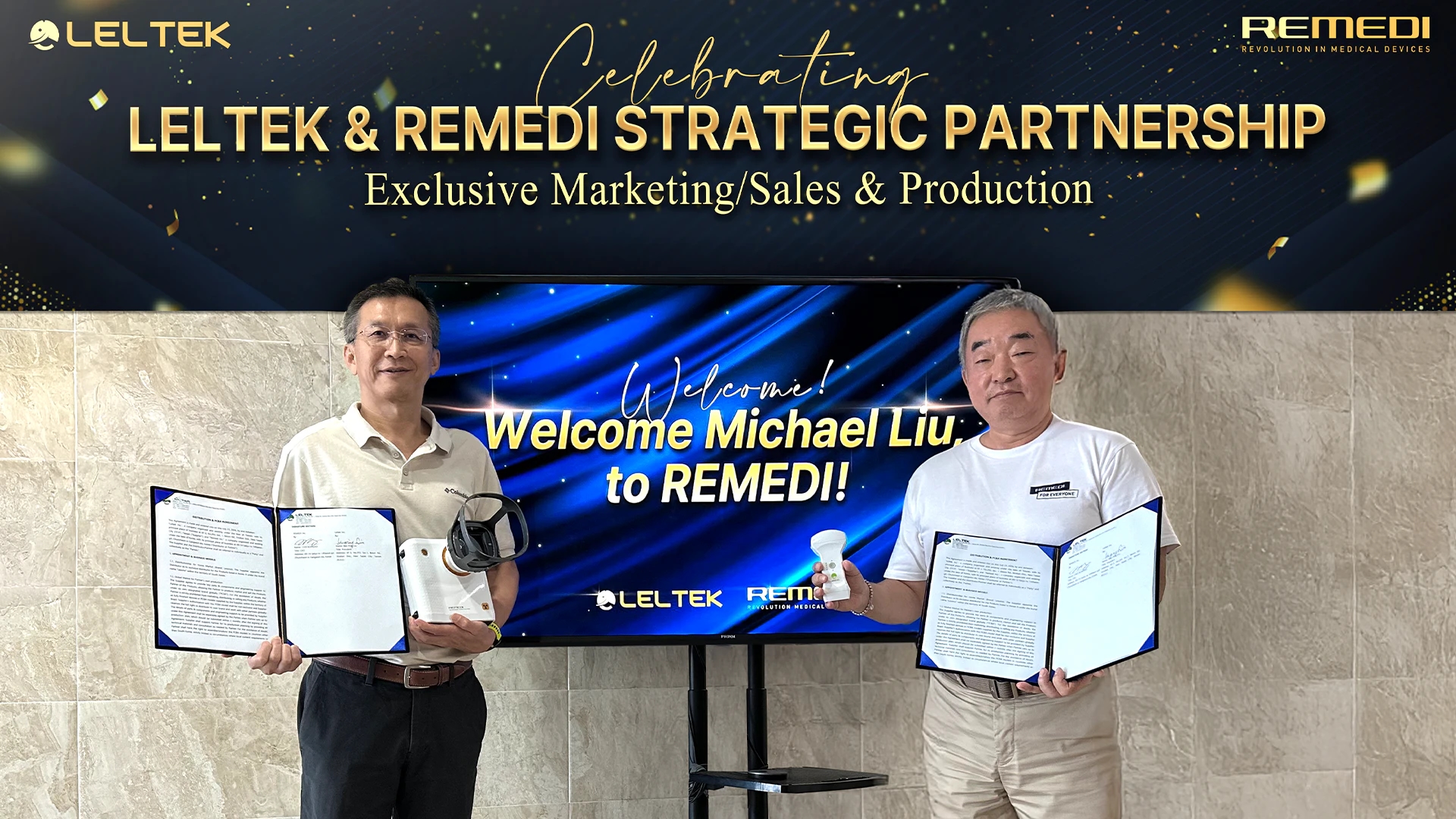 REMEDI Expands into Ultrasound with LELTEK Partnership news graphic image