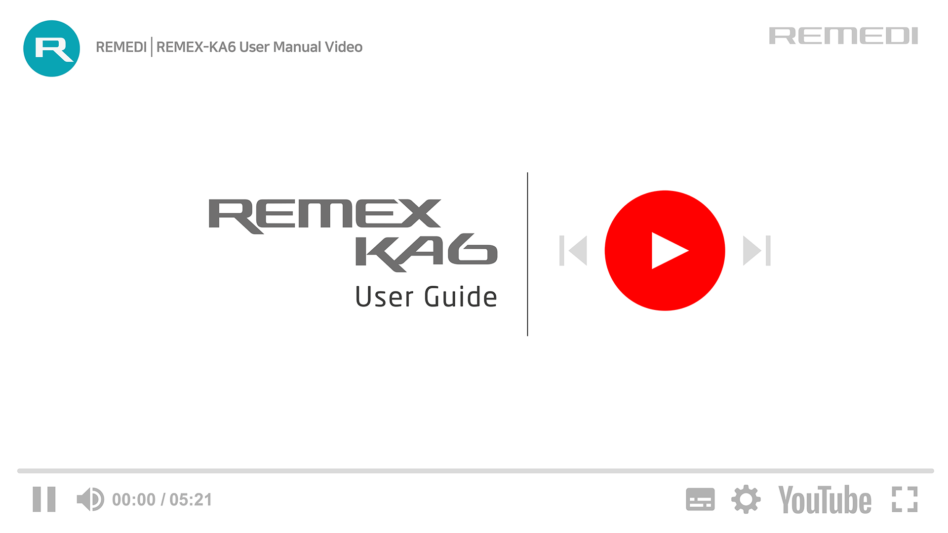 REMEX-KA6 Video Thumbnail